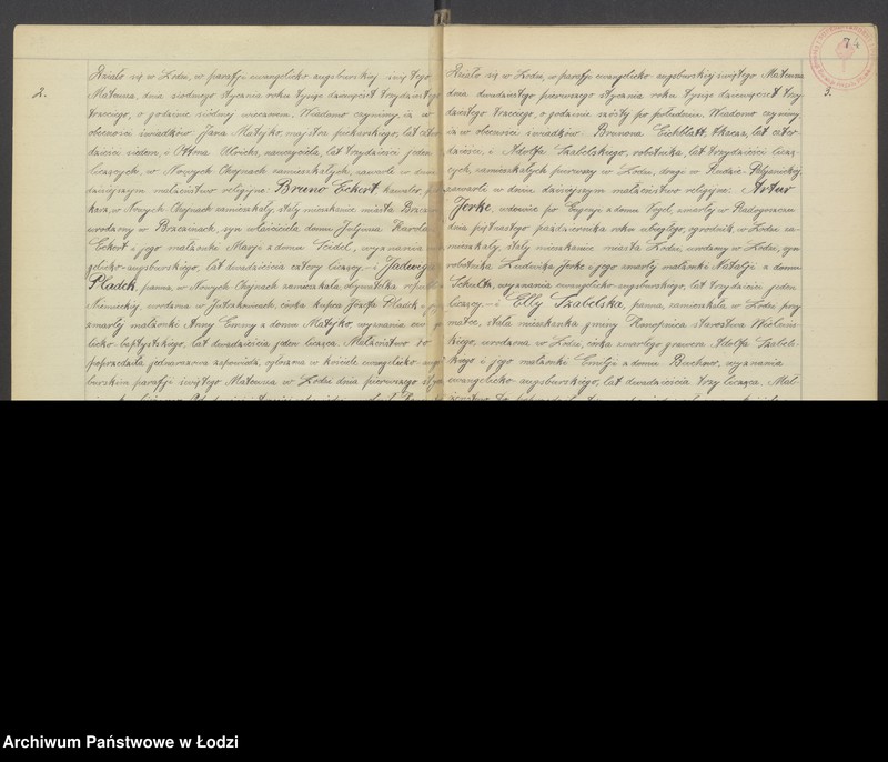 Obraz 4 z jednostki "Akta małżeństw"