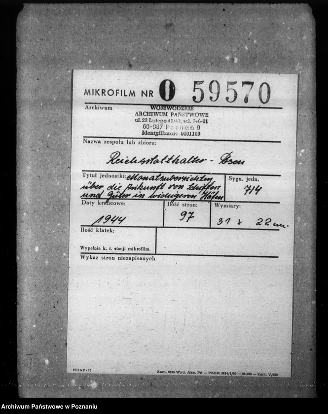 Obraz 2 z jednostki "Monatsübersichten über die Ankunft von Schiffen und Güter in wichigeren Häfen"