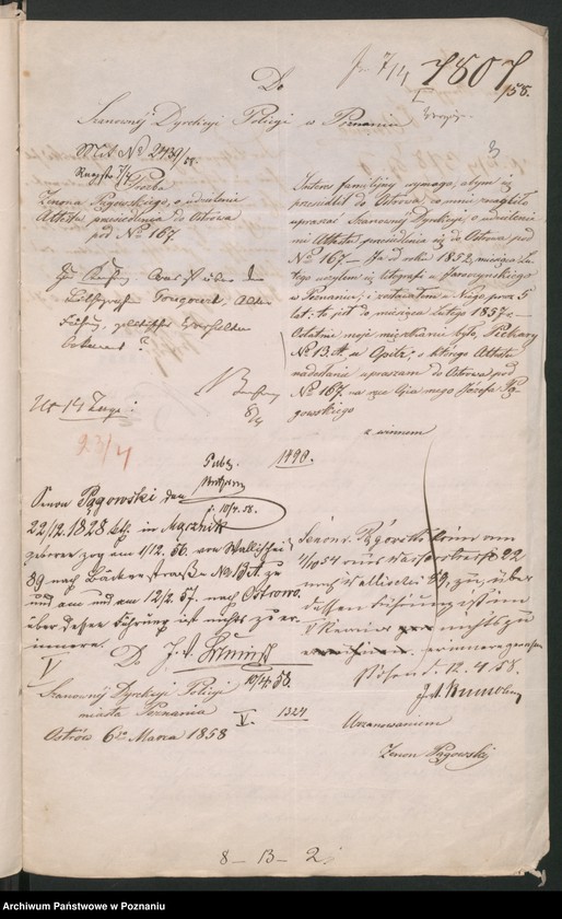 Obraz 7 z jednostki "A. betr. Severin Ernst, Zenon, Wladislaus von Pągowski"