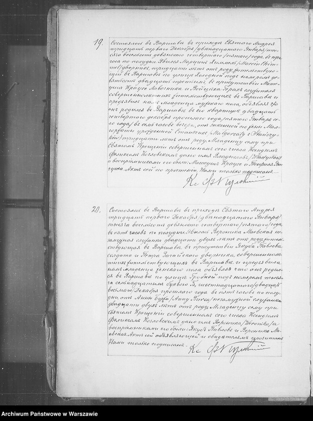 Obraz 10 z jednostki "Akta urodzeń, małżeństw i zgonów"