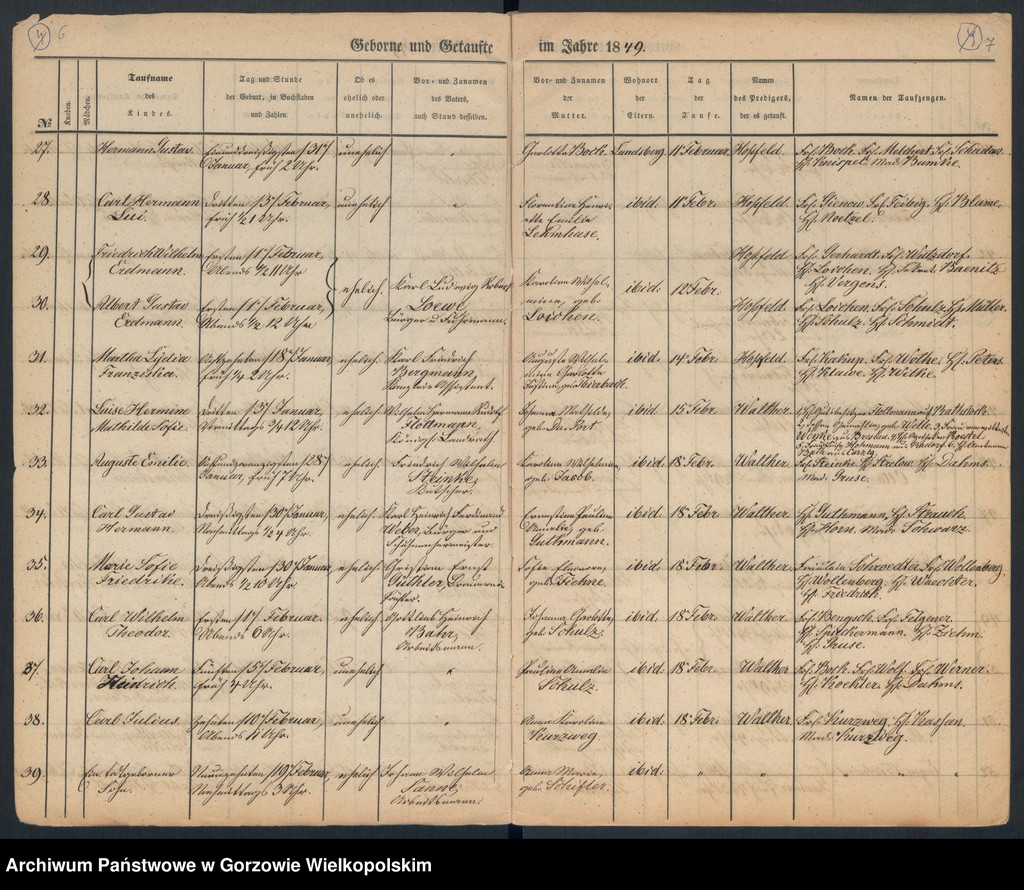 image.from.unit.number "Duplikate der Hauptkirche zu Landsberg an der Warthe (zawiera też księgę zgonów Konkordien Kirche z 1849 r.)"