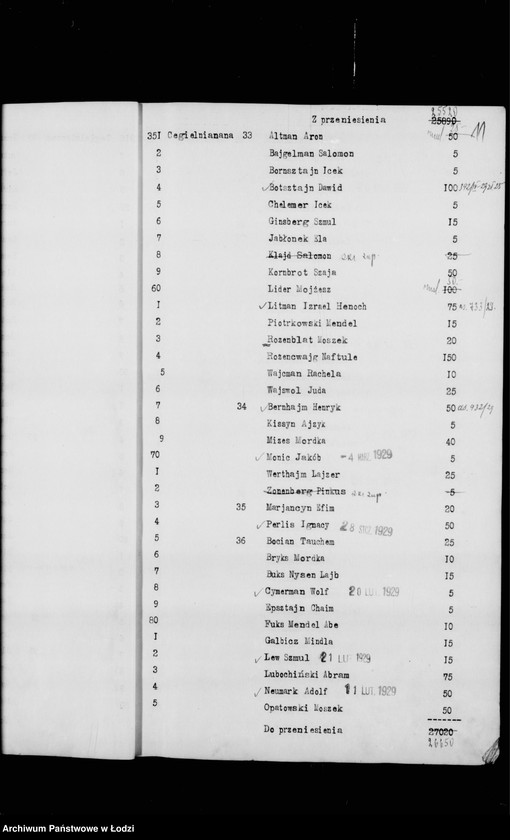 Obraz 14 z jednostki "Rejestr poborczy"