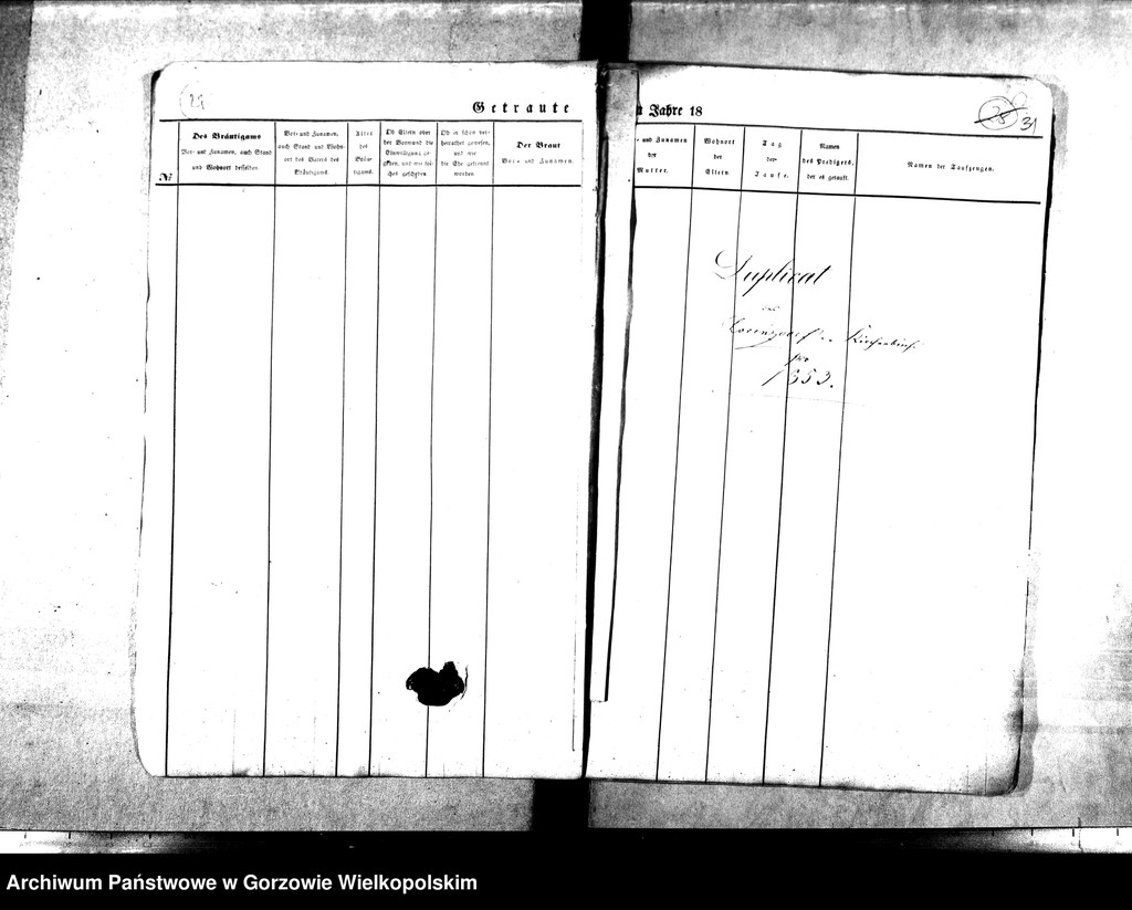 image.from.unit.number "Duplikate der Kirchenbücher von Lorenzdorf (Wawrów) und Zechow (Czechów). Parochie Lorenzdorf (Wawrów)."