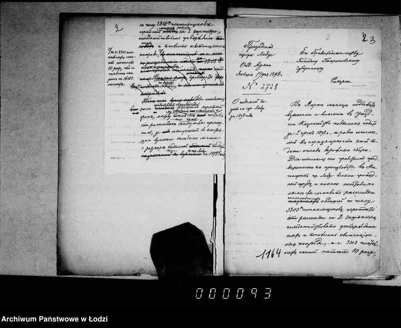 Obraz 6 z jednostki "O raskladkach kazennej i dobavočnoj 50% podymnoj podati za 1898-1899 goda"