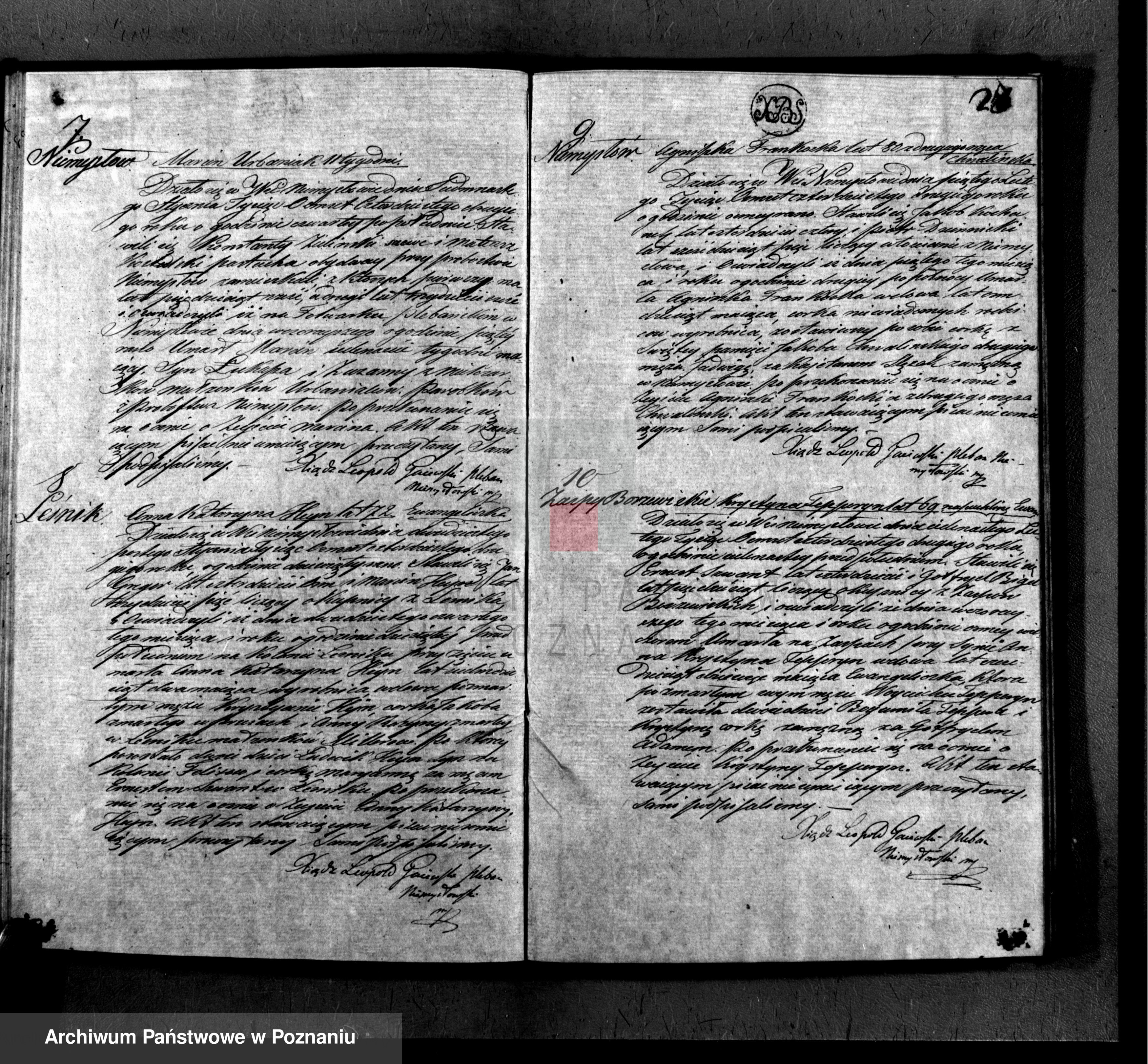 Skan z jednostki: Duplikat urodzeń, zaślubin i zejścia