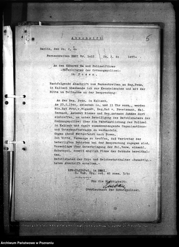 Obraz 9 z jednostki "Allgemeine Unterkunftsfragen (Dienststellen) in Litzmannstadt"