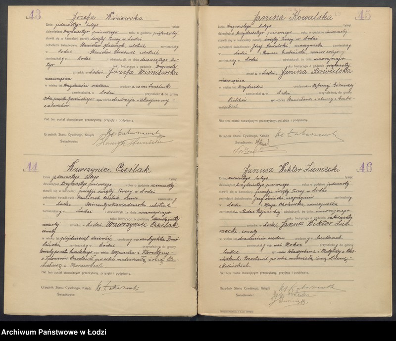 Obraz 14 z jednostki "Akta zgonów"