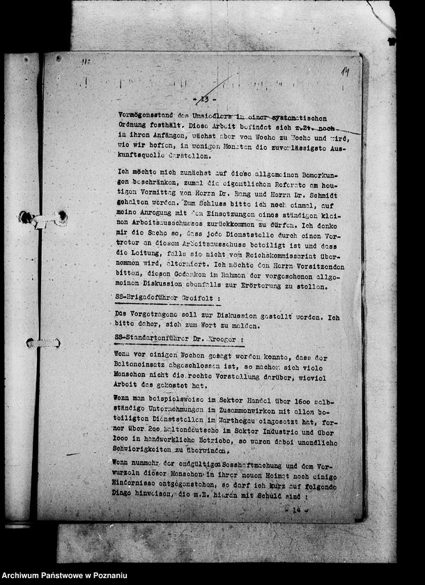 Obraz 18 z jednostki "Protokoły konferencji w sprawie umocnienia niemczyzny w Kraju Warty"