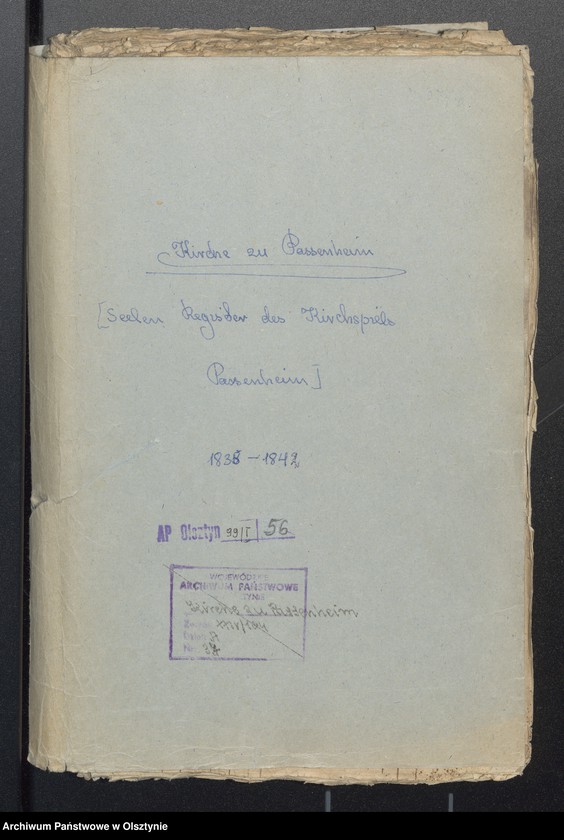 image.from.unit.number "Seelen Register des Kirchspiels Passenheim"