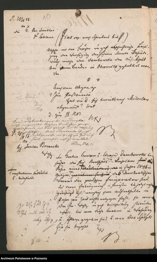 Obraz 14 z jednostki "A. betr. Personalia der Witwe Angelica von Dembowska und ihre Söhne Czeslaw und Eduard"