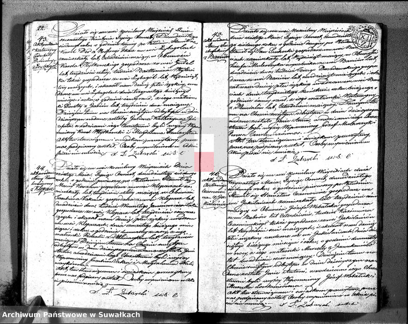 image.from.unit.number "Duplikat urodzonych, zaślubuionych i zeszłych parafii wieysieysiey na rok 1827"