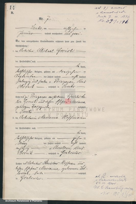 Obraz 16 z jednostki "Heiraths-Haupt-Register"