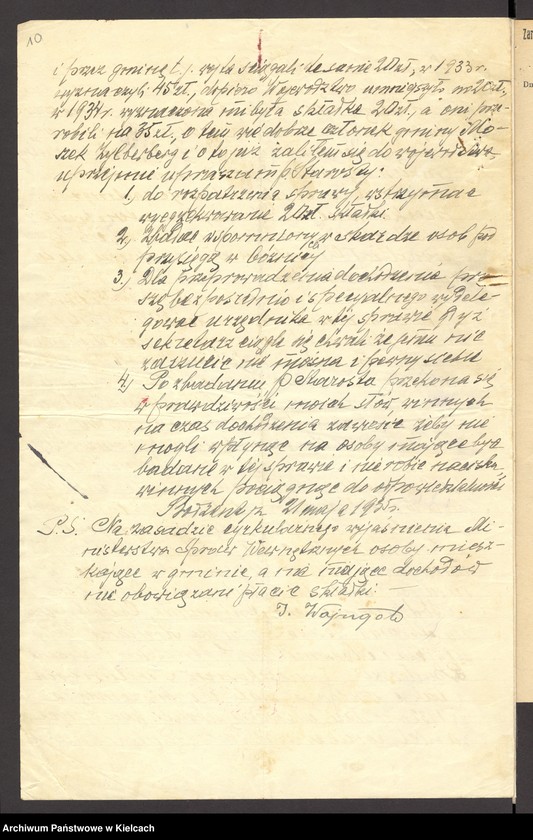 Obraz 12 z jednostki "[Odwołanie od wymiaru składki na rzecz gminy wyznaniowej żydowskiej w Bodzentynie]"