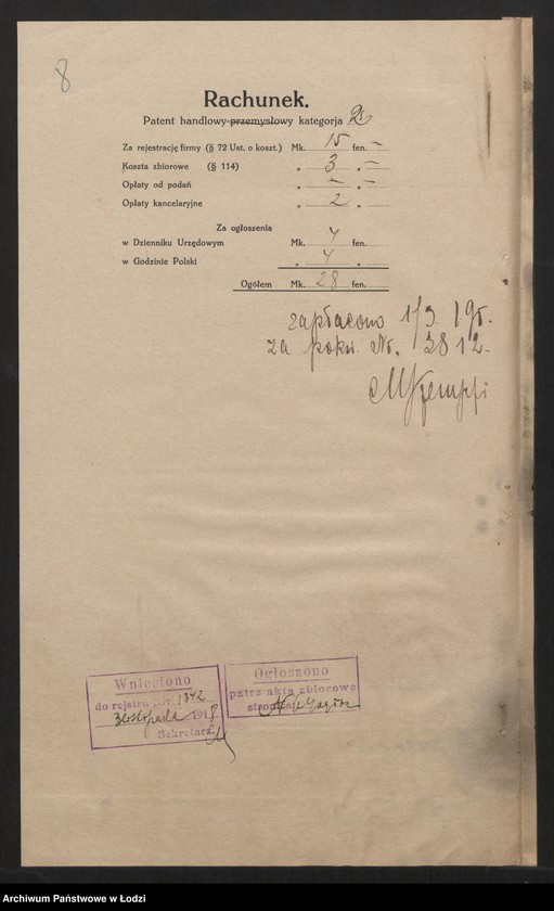 Obraz 10 z jednostki "Jakób Aron Józefowicz- sklep owocowy"