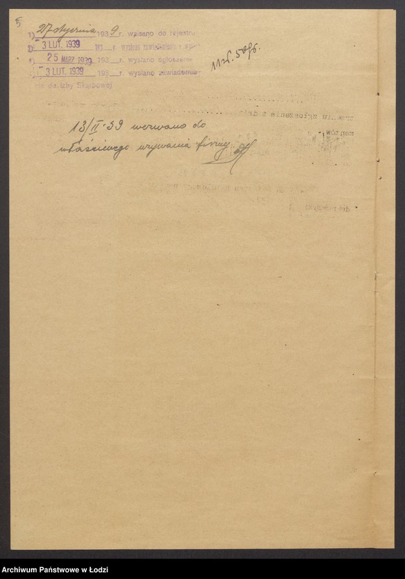 Obraz 7 z jednostki "Chaim Grinszpan – wyrób i sprzedaż konfekcji w Brzezinach"