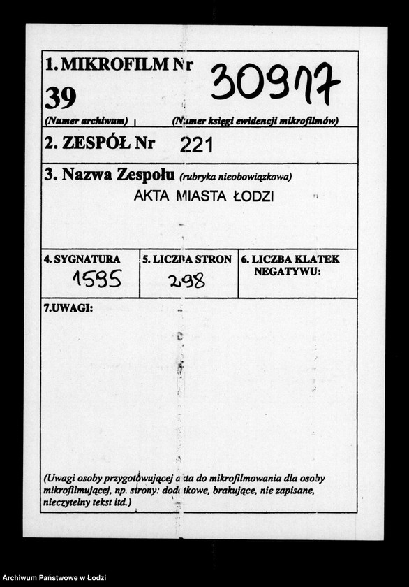 Obraz 2 z jednostki "Akta tyczące się spisu funduszów kościelnych"