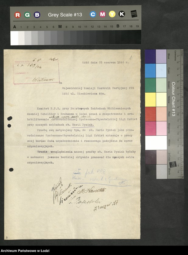 Obraz 2 z jednostki "Korespondencja z komitetami powiatowymi i miejskimi od P do Z"