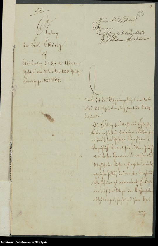 image.from.unit.number "Acta des 8ten Provinzial-Landtages der Stände Königreichs Preussen.Die Angelegenheiten des Innern"