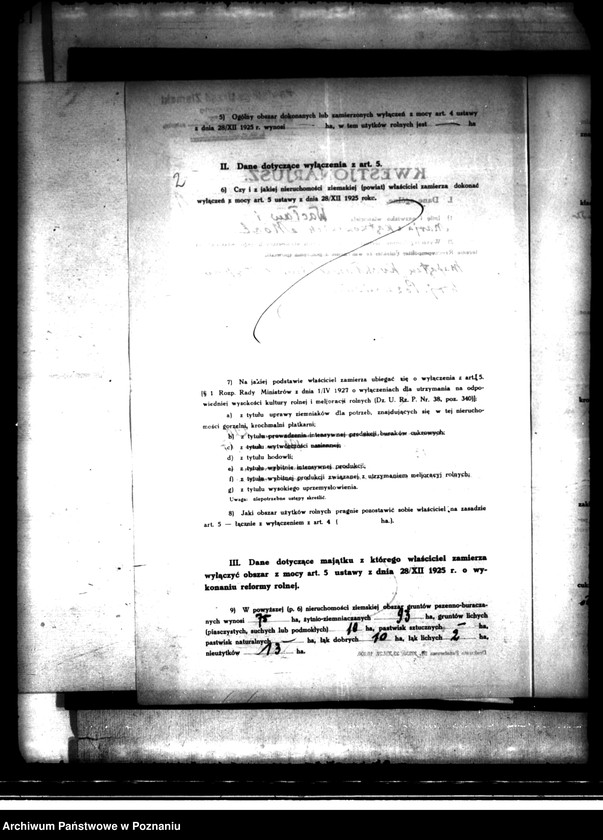 Obraz 6 z jednostki "Majątek Kochłowy wyłączony z art.. 4 i 5 ustawy o reformie rolnej Wacław Kohl"