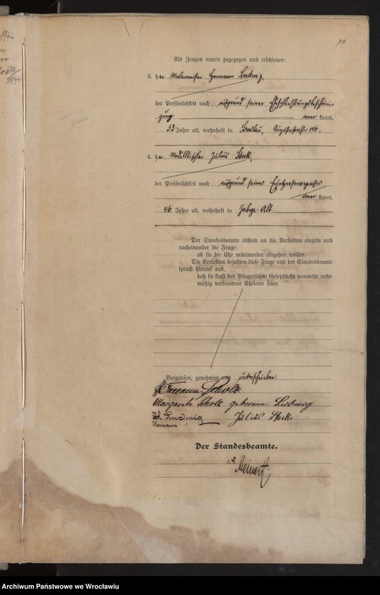 image.from.unit.number "Heiraths-Haupt-Register Breslau II 1910 Band 3"