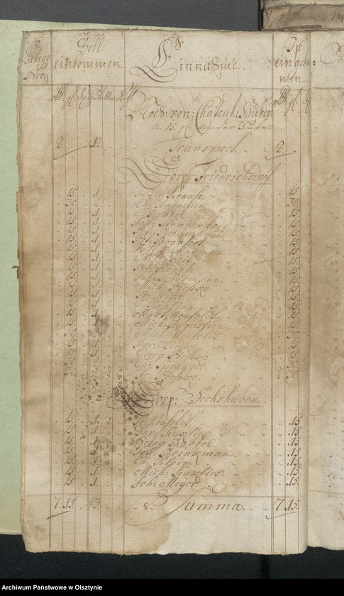 image.from.unit.number "Jahr Kirchen Rechnung der Gross Engelauschen Kirchen aller Einnahme und Ausgabe wie auch Bau-Rechnung"