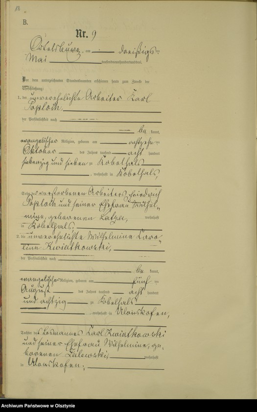 image.from.unit.number "Heiraths-Haupt-Register Nr 1 - 16"