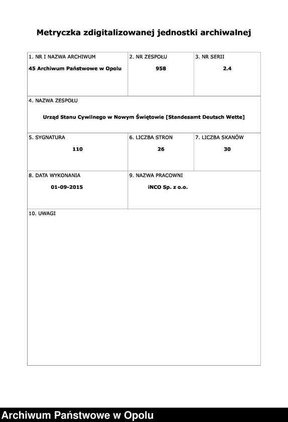 Obraz 2 z jednostki "Heirats-Register (Neben-Register) Standesamt Deutschwette 1912"