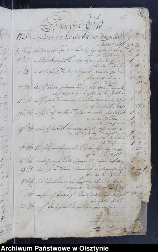 image.from.unit.number "Kirchen Rechnung über Einnahme und Ausgabe"