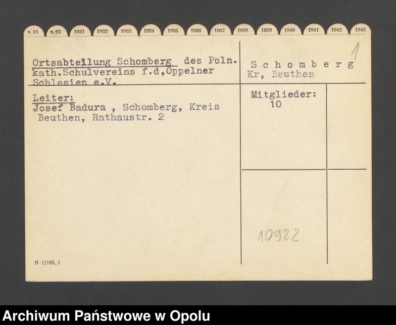 Obraz 3 z jednostki "Ortsabteilung Schomberg des Poln.kath.Schulvereins f.d.Oppelner Schlesien"