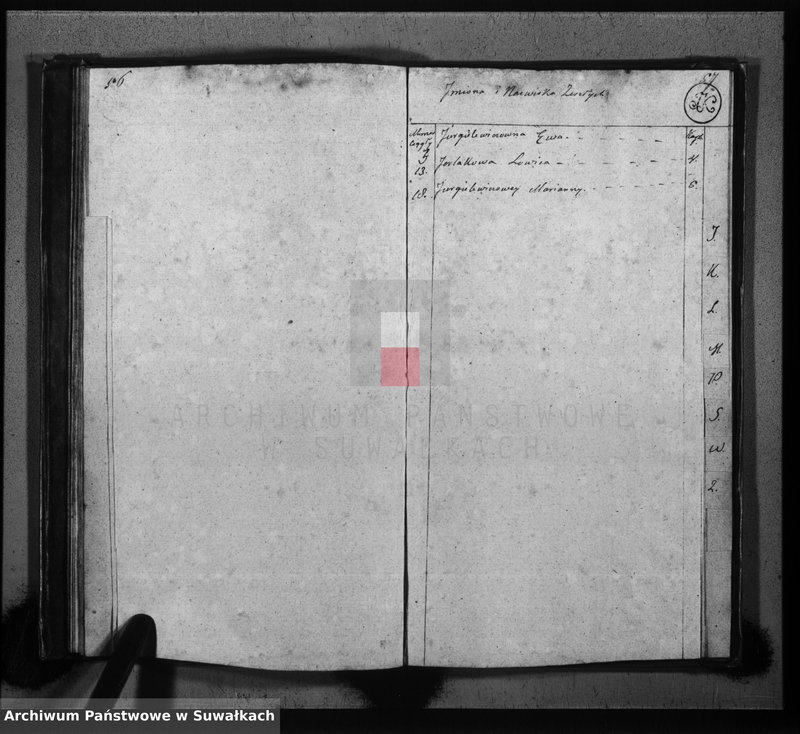 image.from.unit.number "Księga do zapisywania aktów cywilnych zejścia gminy wiżayńskiey, departamentu łomżyńskiego, powiatu kalwaryjskiego na rok 1814"