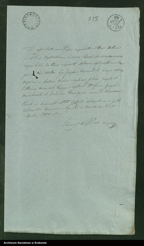 image.from.unit.number "Allegaty do małżeństw parafii Wawrzeńczyce"