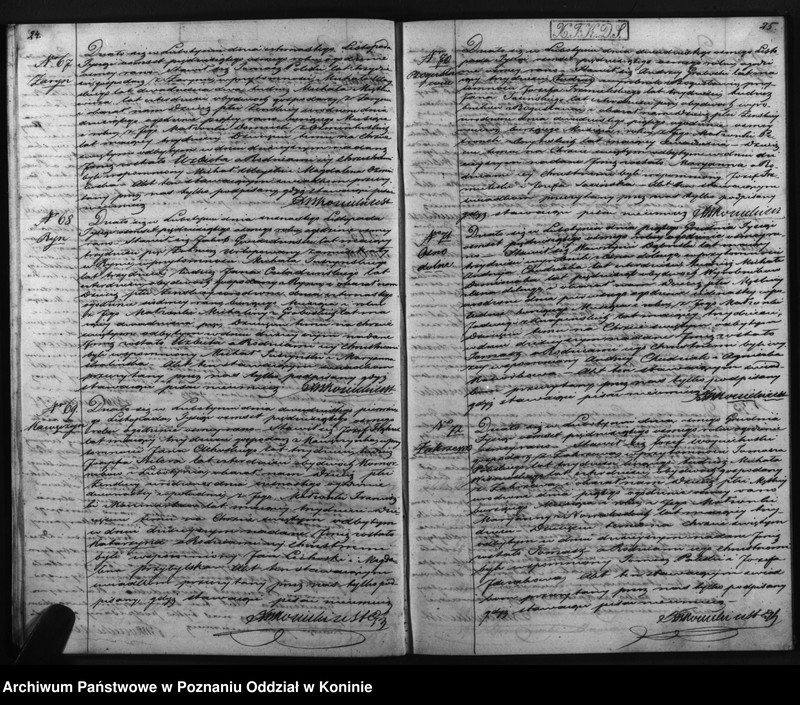 Obraz 15 z jednostki "Dowody urodzonych, zaślubionych i zmarłych"