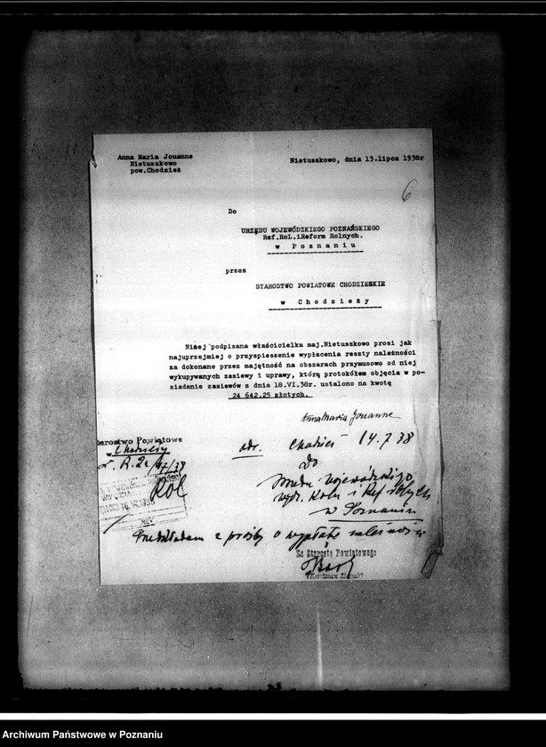 Obraz 10 z jednostki "Administracja przejściowa majątku Nietuszkowo powiat chodzieski"