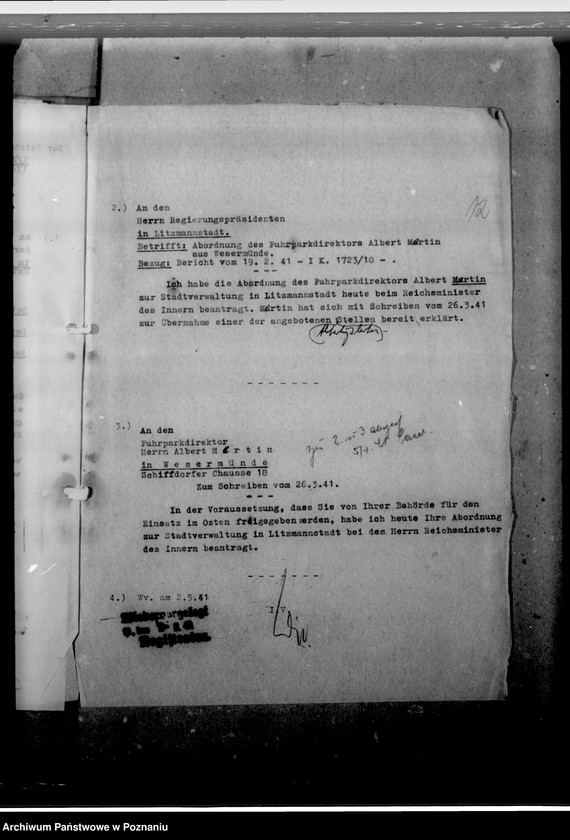 Obraz 16 z jednostki "Mertin, Albert - urzędnik"