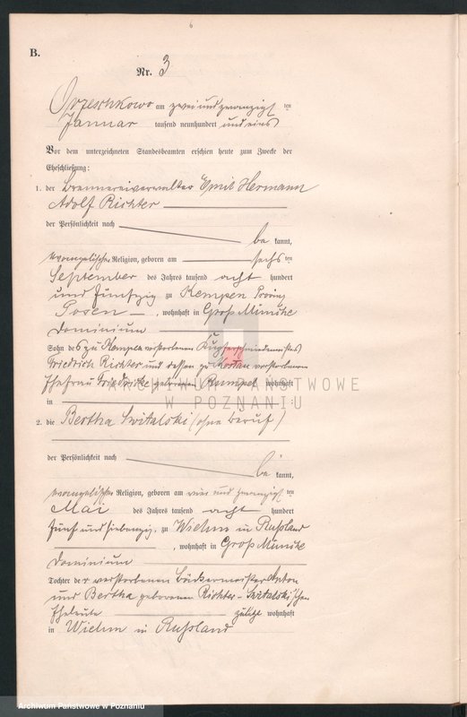 Obraz 8 z jednostki "Heiraths-Neben-Register"