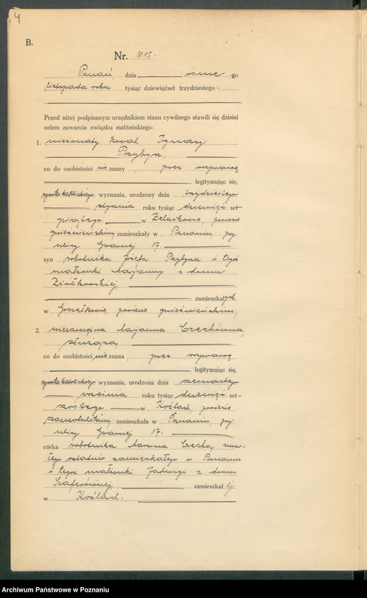 Obraz 6 z jednostki "Księga miejscowa małżeństw tom V [Rejestr główny małżeństw]"