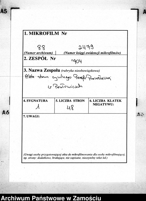 image.from.team "Akta stanu cywilnego Parafii Prawosławnej w Pawłowicach"