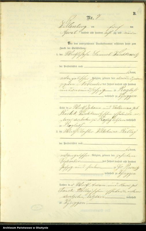 image.from.unit.number "Heiraths-Neben-Register Nr 1 - 47"