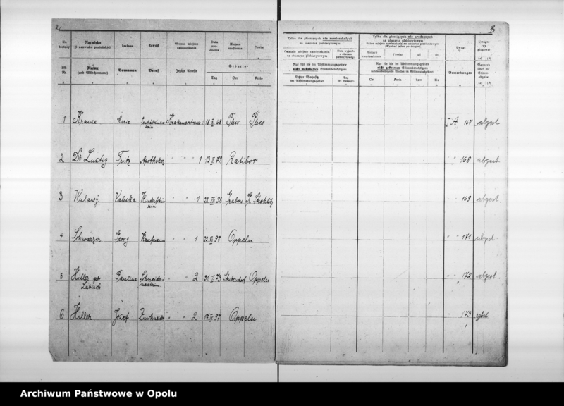 Obraz 6 z jednostki "2. Wahlbezirk Wahllokal: Altes Kreisgericht Krakauerstr[asse] 32."