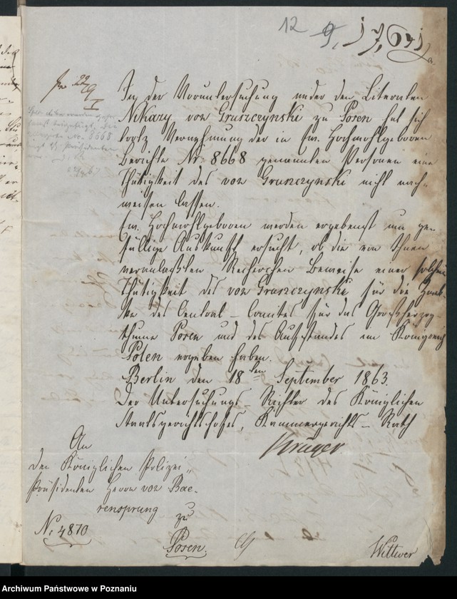 Obraz 16 z jednostki "A. betr. Nikary von Gruszczyński"