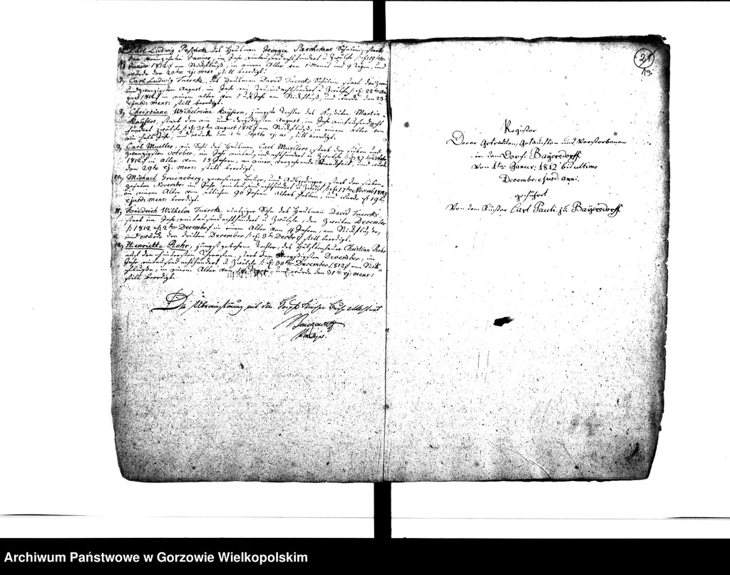 image.from.unit.number "Duplikate der Kirchenbücher von der Parochie Beyersdorf: Beyersdorf (Baczyna), Zanzin (Santocko), Loppow (Łupowo), Neuendorf (Chróścik)"