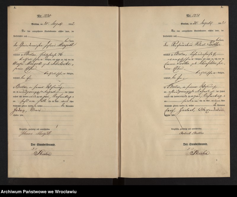 image.from.unit.number "Geburts-Haupt-Register Breslau II 1892 Band 9"