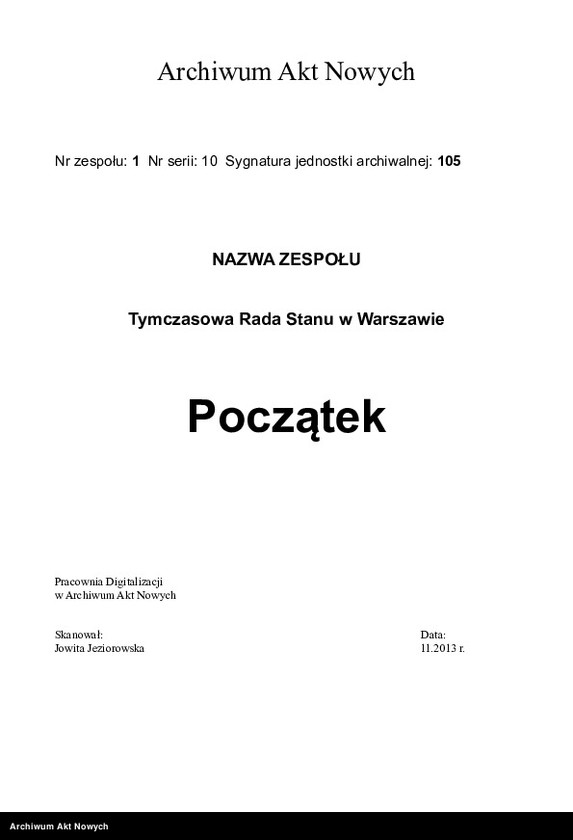 image.from.unit.number "Dziennik korespondencji przychodzącej i wychodzącej, t. I"