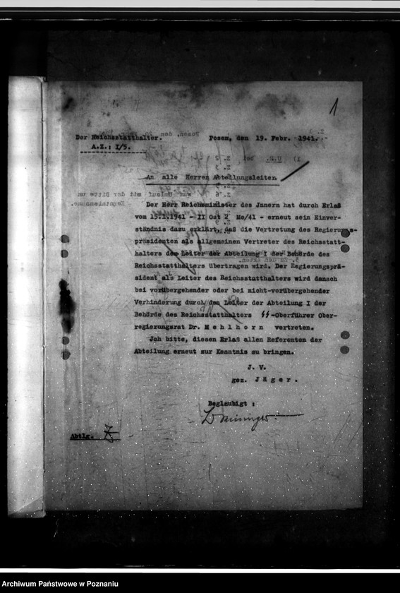 Obraz 5 z jednostki "Der Behördenleiter und sein Vertreter - allgemein"