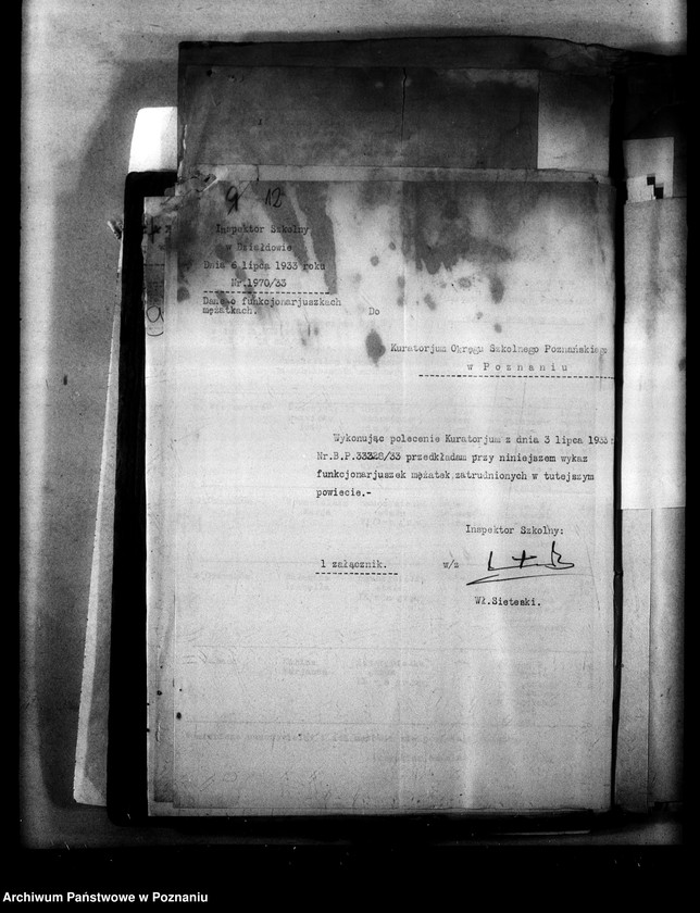 Obraz 16 z jednostki "[Nauczycielki mężatki - wykazy danych o zatrudnionych mężatkach w szkolnictwie]"