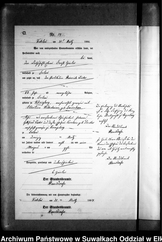 image.from.unit.number "Sterbe-Neben-Register des Preussischen Standes-Amtes Kehlen Kreis Angerburg"