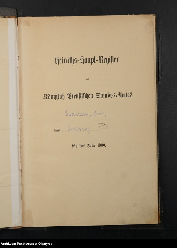 image.from.unit.number "Heiraths-Haupt-Register Nr 1 - 31"