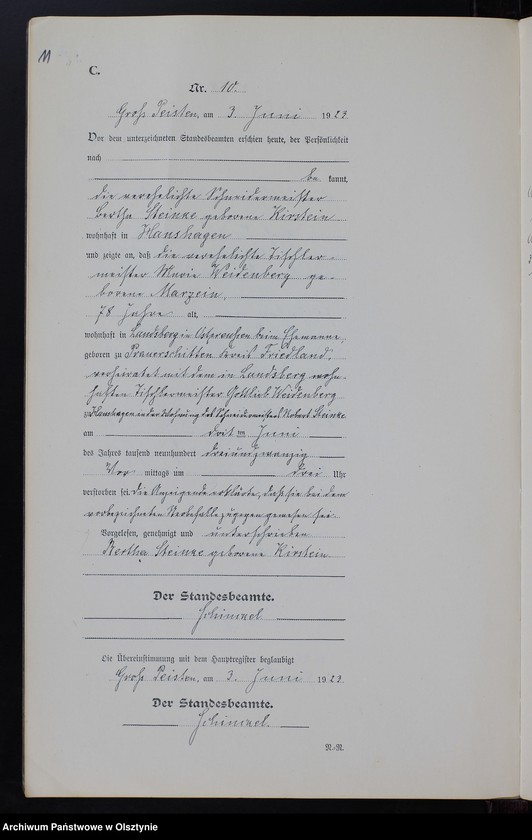 image.from.unit.number "Sterbe-Neben-Register Nr 1 - 23 [ Księga zgonów - wtóropis ]"