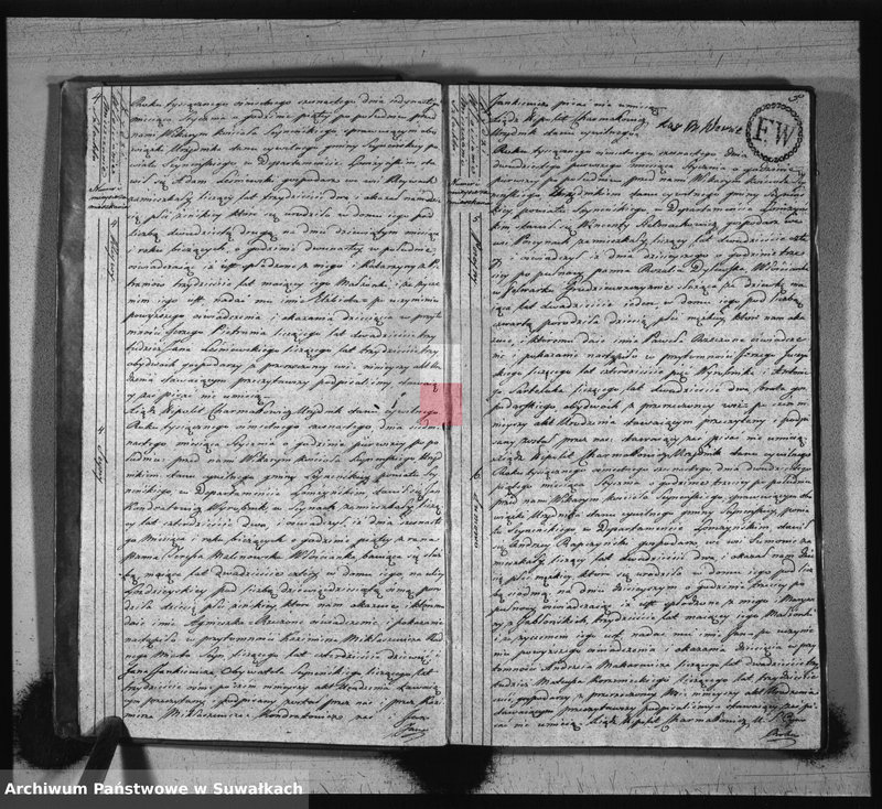 image.from.unit.number "Akta stanu cywilnego urodzonych w gminie seyneńskiey od 1-go stycznia 1816 roku."