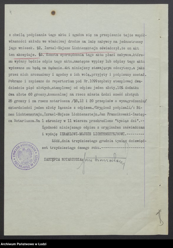 Obraz 6 z jednostki "Binem Lichtensztajn i Syn – sprzedaż materiałów piśmiennych i galanterii"